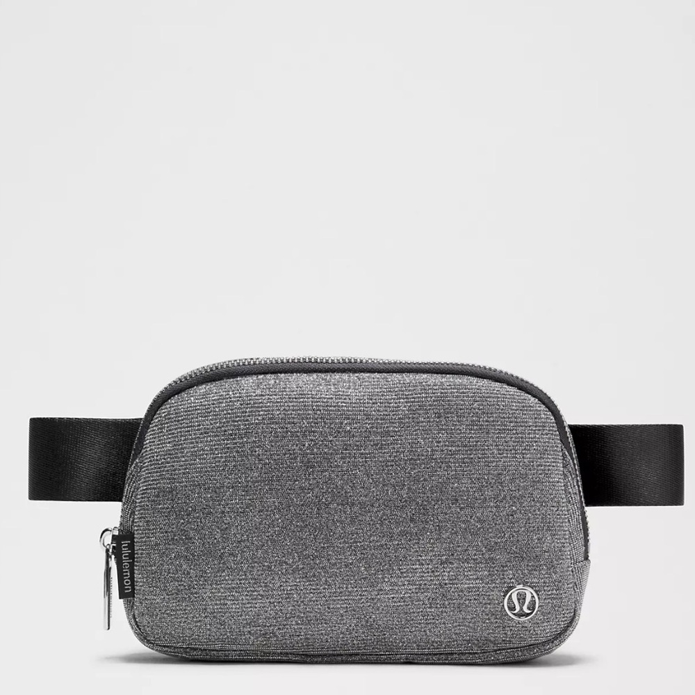 lululemon Everywhere Belt Bag 1L Gray Glitter 7.5"x2"x5" Crossbody Fanny Pack